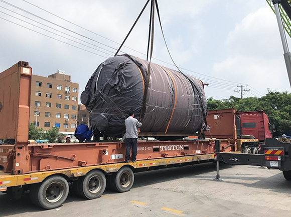 Схема загрузки крупногабаритного резервуарного оборудования 2