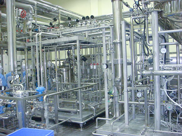 Система трубопроводов для молочных заводов