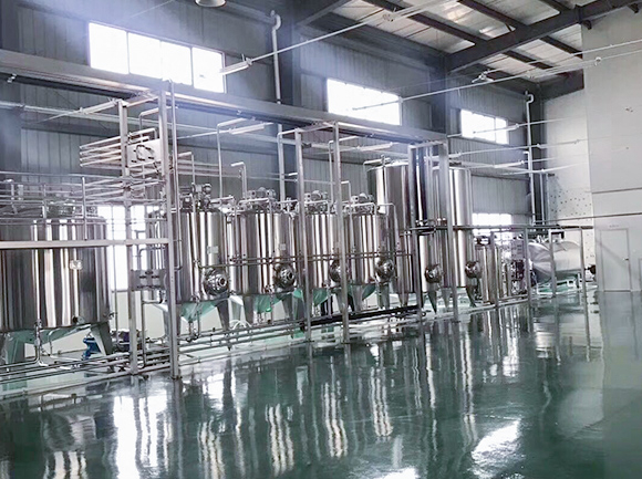 Инженерный чертеж установки оборудования для напитков