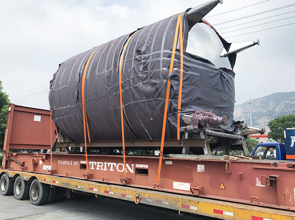 Схема установки крупногабаритного резервуарного оборудования